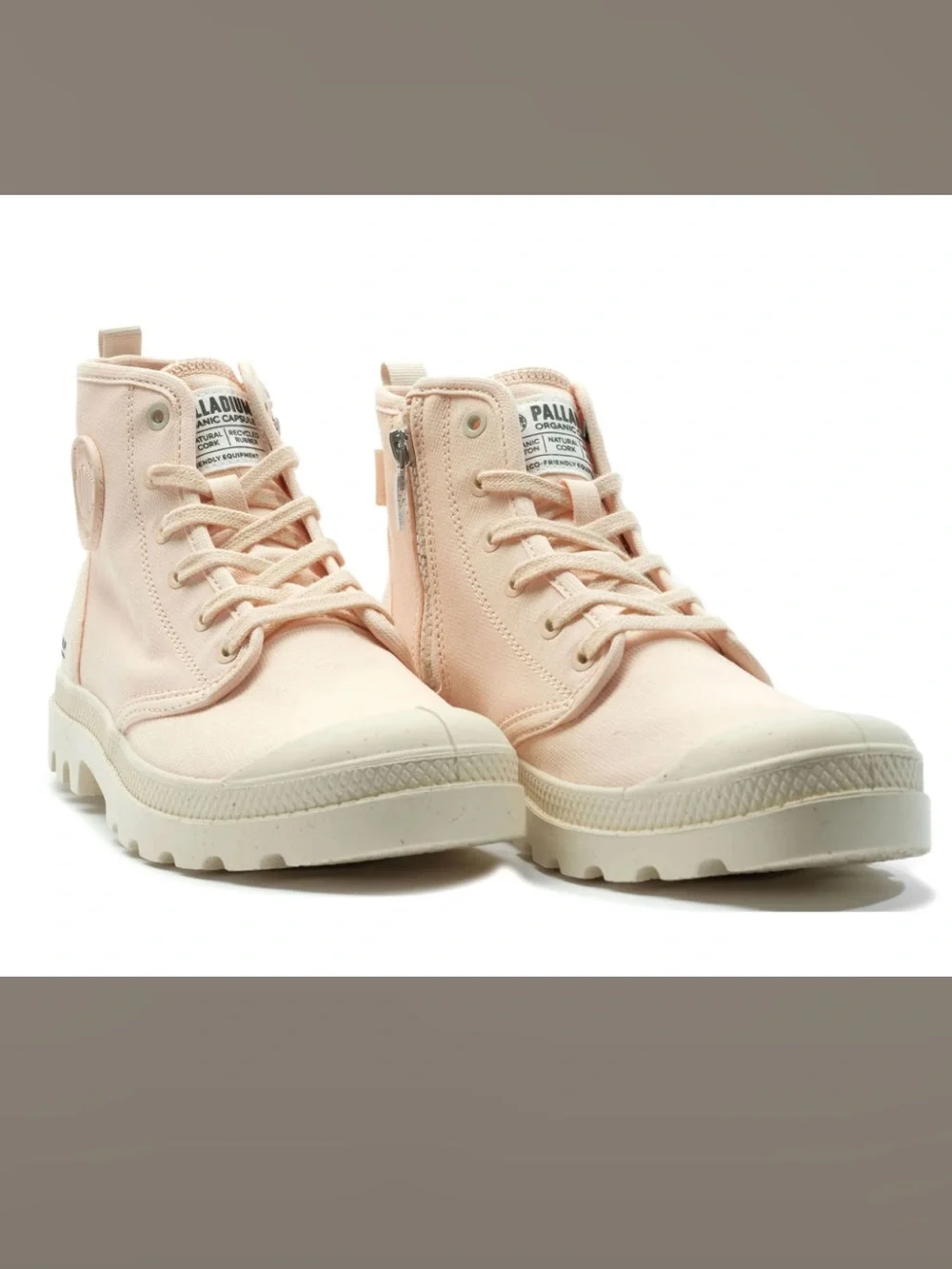 Palladium Pampa Hi Zip Organic Boots (Peaskin/Blush Pink) - Picture 11 of 11